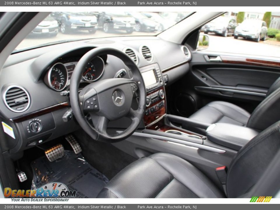 2008 Mercedes-Benz ML 63 AMG 4Matic Iridium Silver Metallic / Black Photo #12