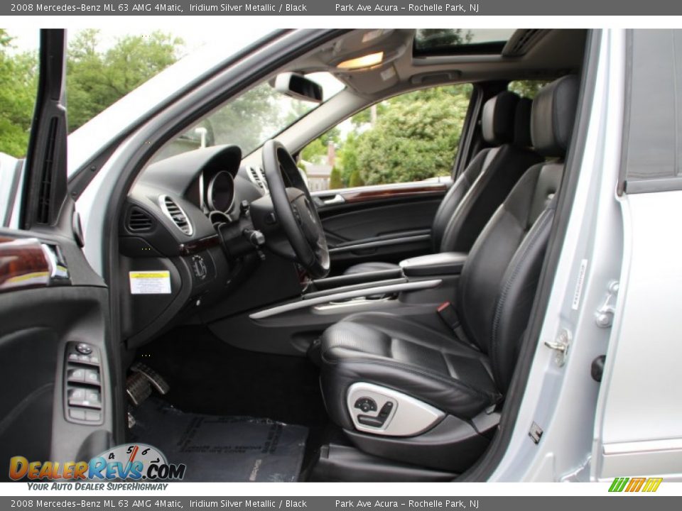 2008 Mercedes-Benz ML 63 AMG 4Matic Iridium Silver Metallic / Black Photo #13