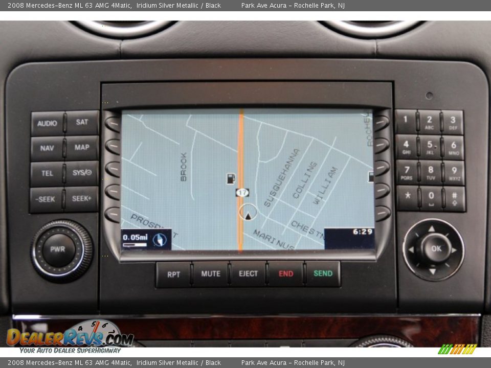 2008 Mercedes-Benz ML 63 AMG 4Matic Iridium Silver Metallic / Black Photo #20