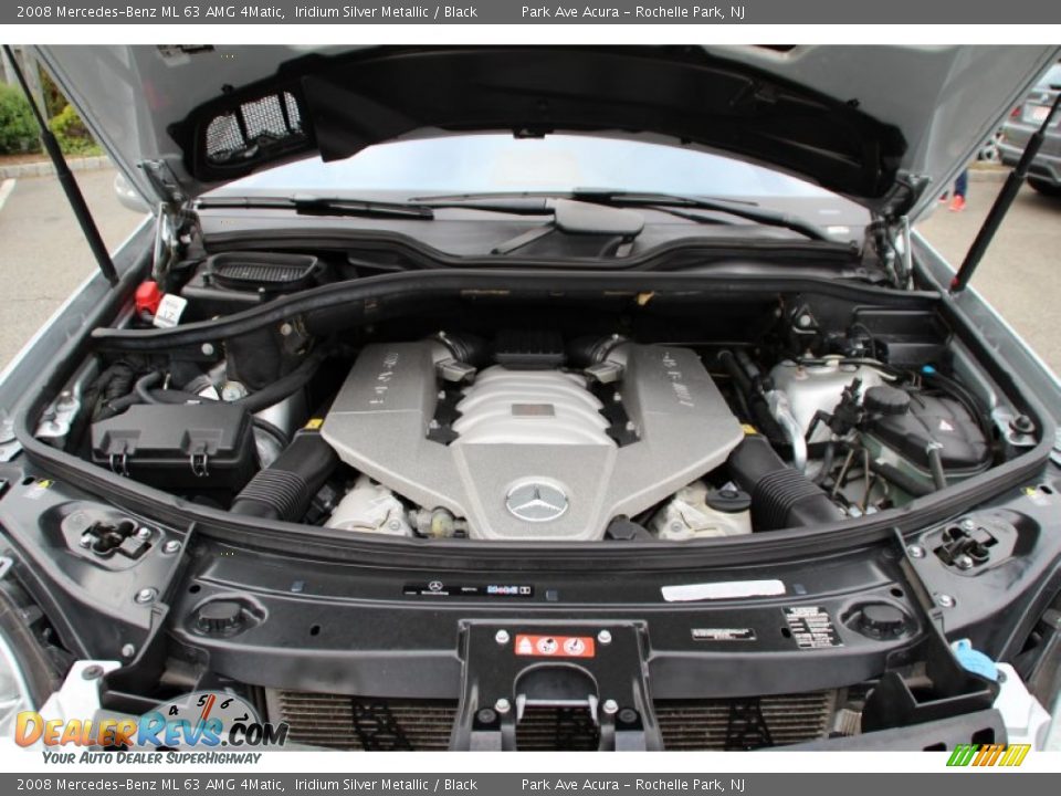 2008 Mercedes-Benz ML 63 AMG 4Matic Iridium Silver Metallic / Black Photo #35