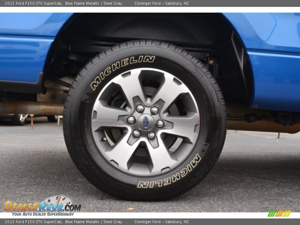 2013 Ford F150 STX SuperCab Blue Flame Metallic / Steel Gray Photo #8