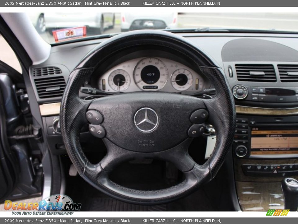 2009 Mercedes-Benz E 350 4Matic Sedan Flint Grey Metallic / Black Photo #16