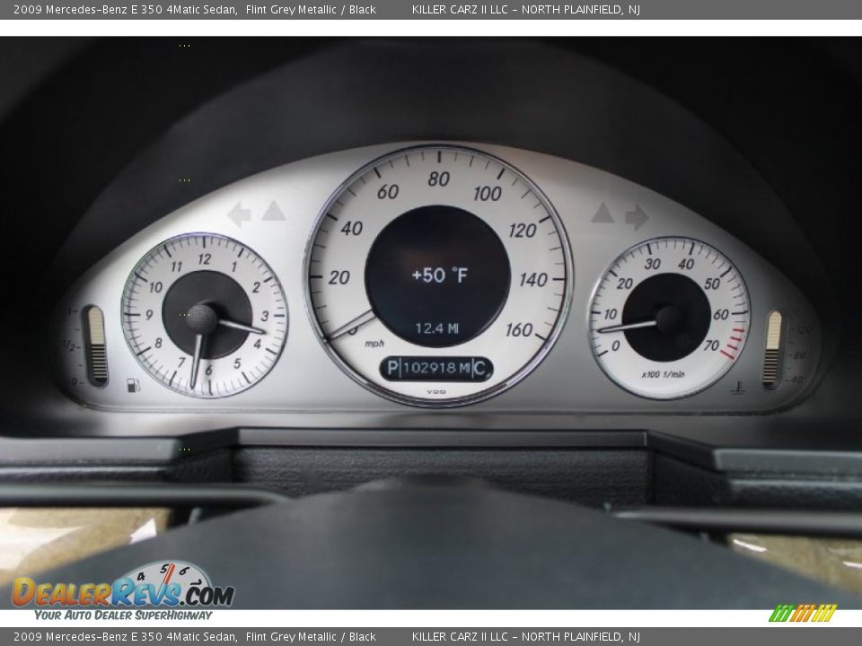 2009 Mercedes-Benz E 350 4Matic Sedan Flint Grey Metallic / Black Photo #29
