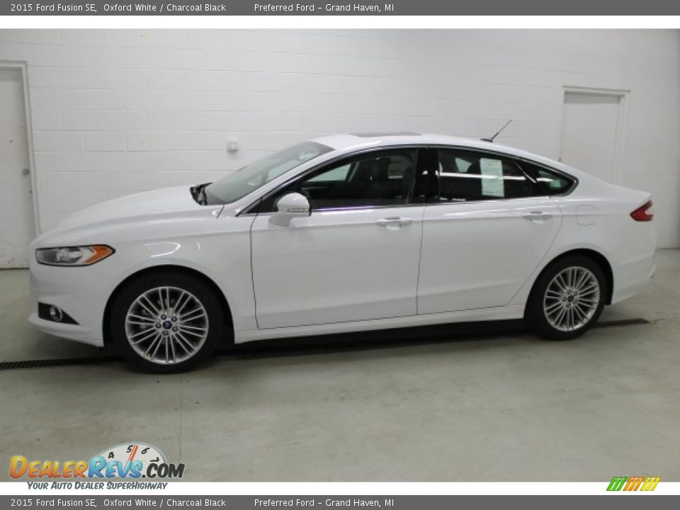 2015 Ford Fusion SE Oxford White / Charcoal Black Photo #1
