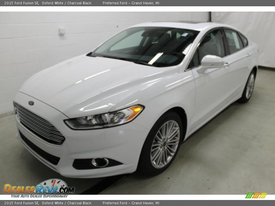 2015 Ford Fusion SE Oxford White / Charcoal Black Photo #3