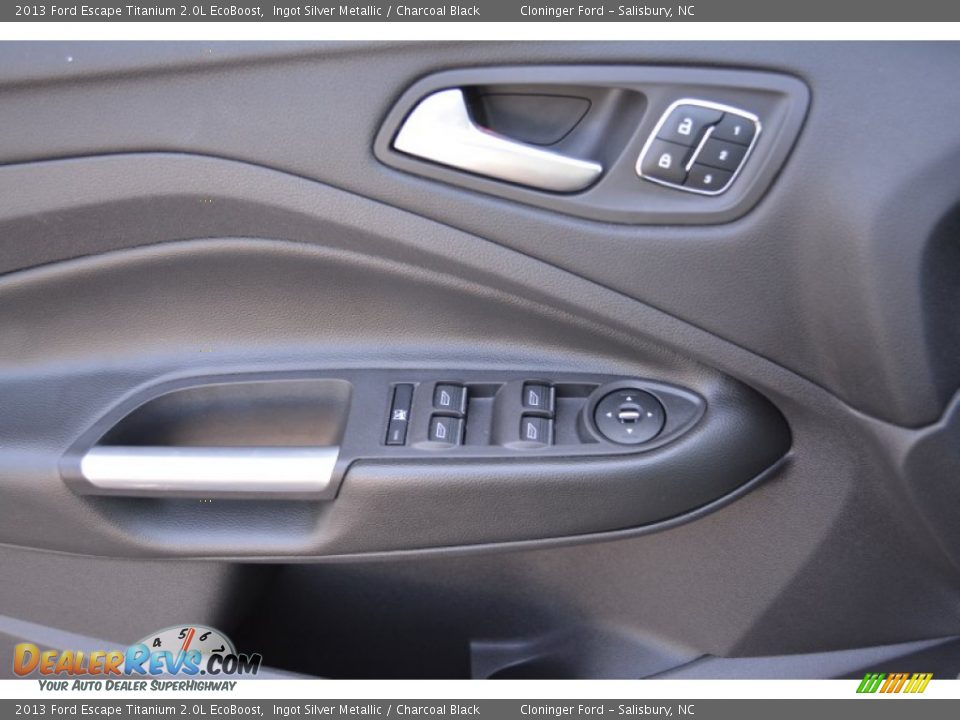 2013 Ford Escape Titanium 2.0L EcoBoost Ingot Silver Metallic / Charcoal Black Photo #9