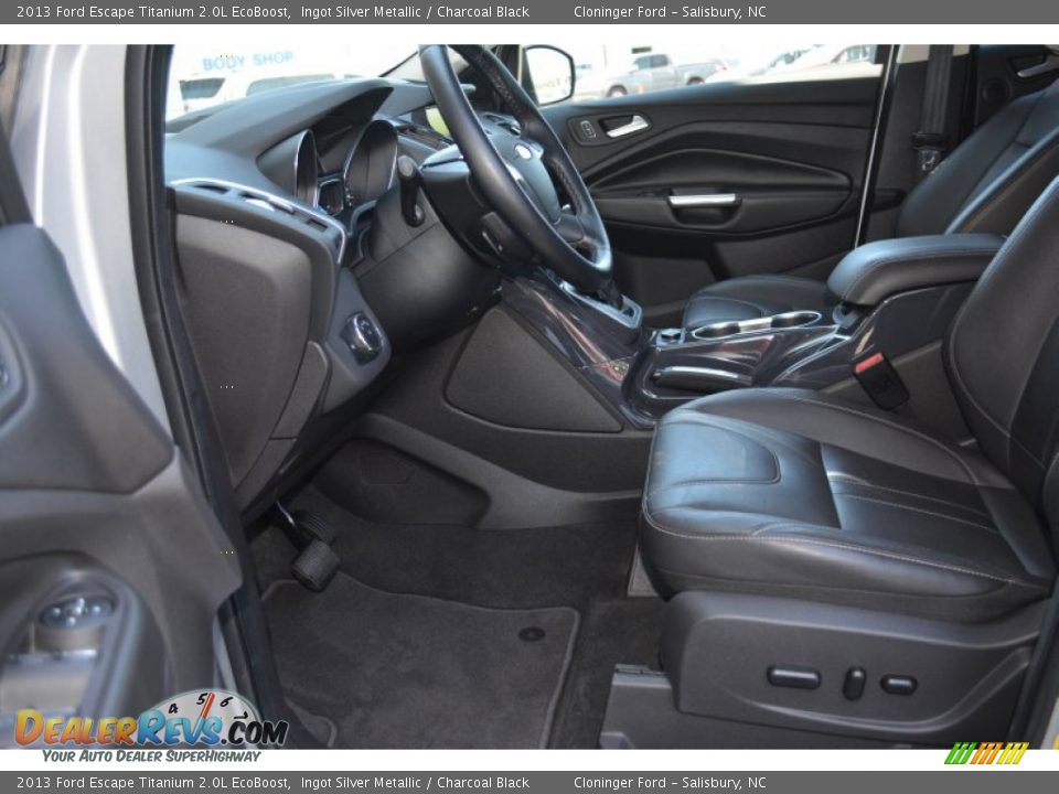 2013 Ford Escape Titanium 2.0L EcoBoost Ingot Silver Metallic / Charcoal Black Photo #10