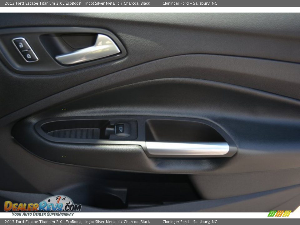 2013 Ford Escape Titanium 2.0L EcoBoost Ingot Silver Metallic / Charcoal Black Photo #17