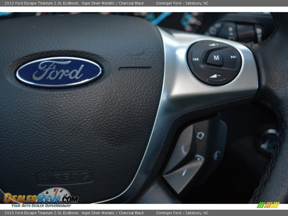 2013 Ford Escape Titanium 2.0L EcoBoost Ingot Silver Metallic / Charcoal Black Photo #33