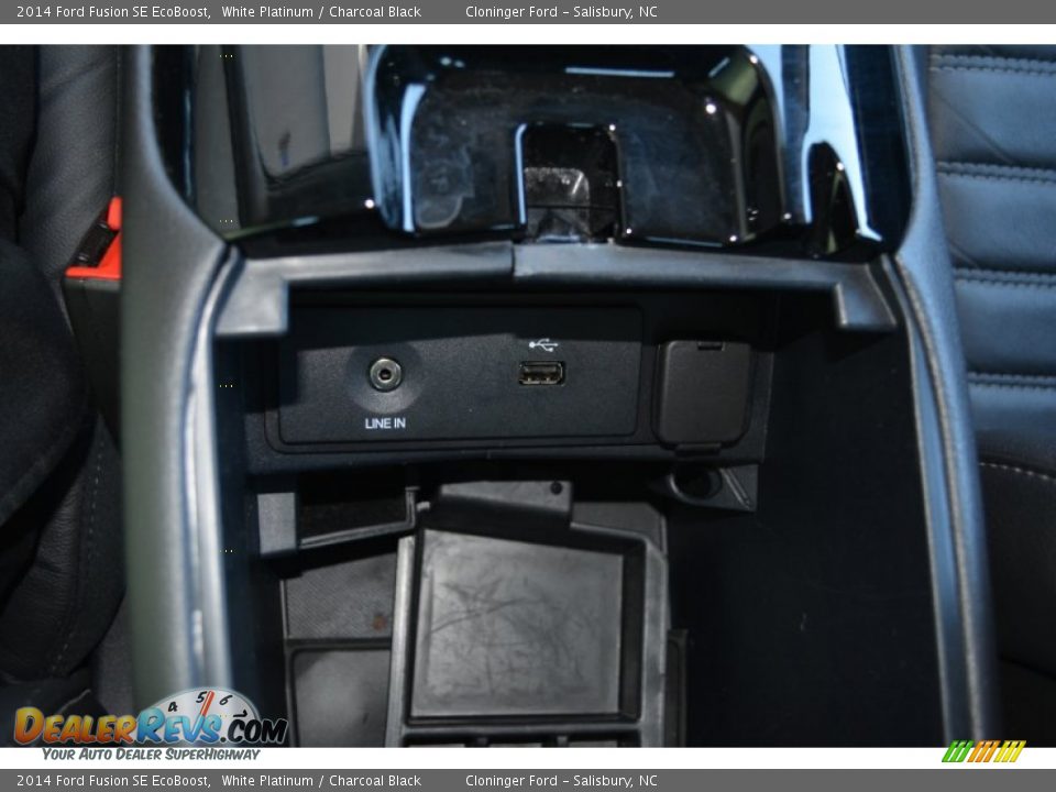 2014 Ford Fusion SE EcoBoost White Platinum / Charcoal Black Photo #19