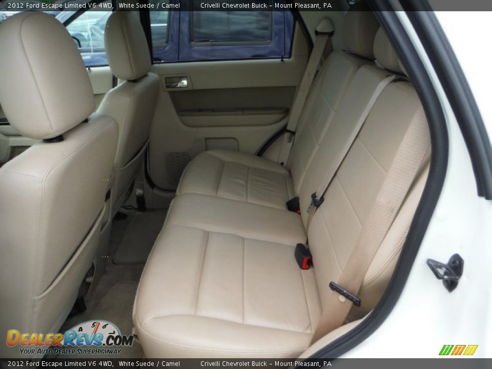 2012 Ford Escape Limited V6 4WD White Suede / Camel Photo #28