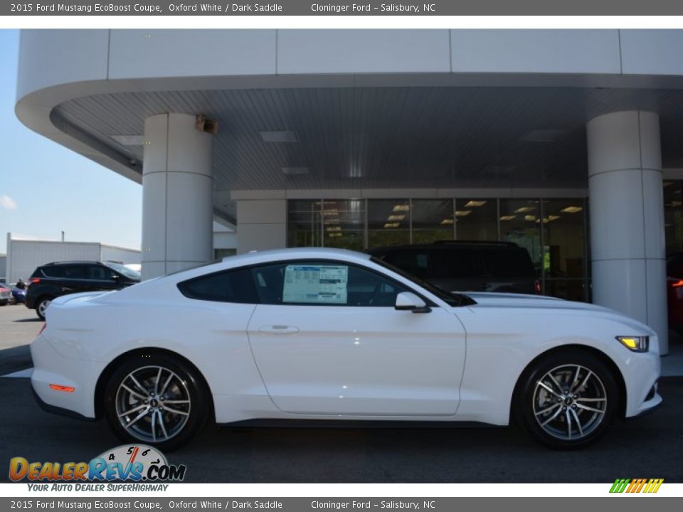2015 Ford Mustang EcoBoost Coupe Oxford White / Dark Saddle Photo #2