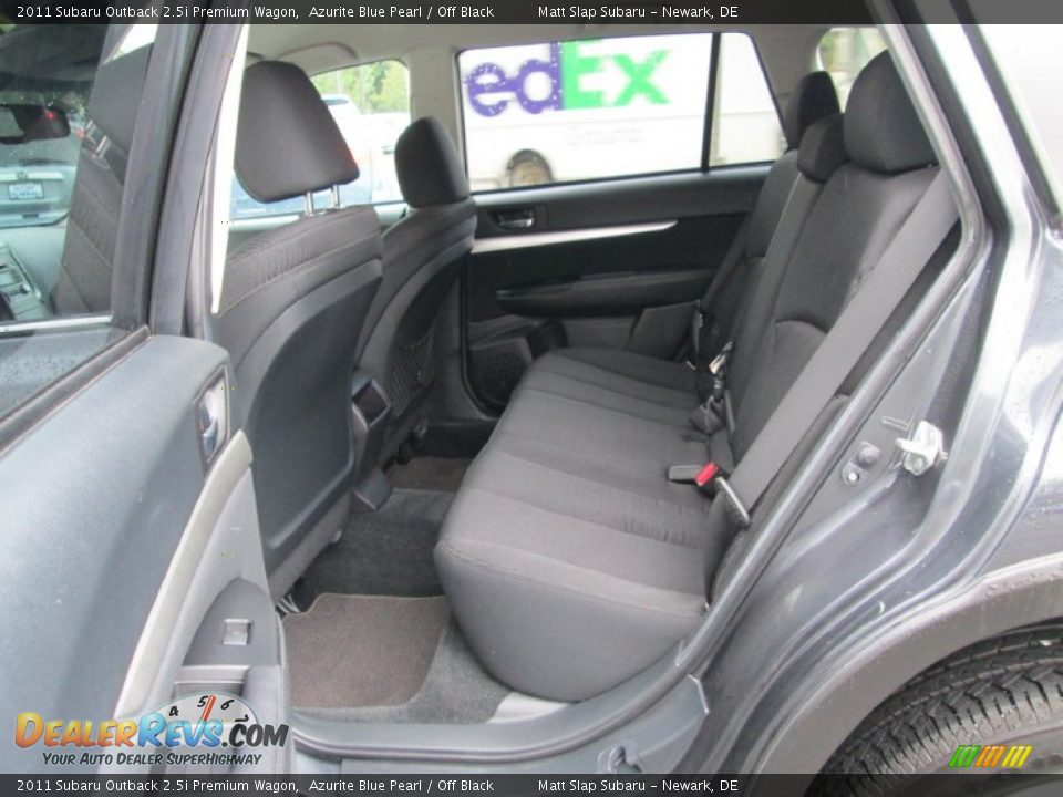 2011 Subaru Outback 2.5i Premium Wagon Azurite Blue Pearl / Off Black Photo #20