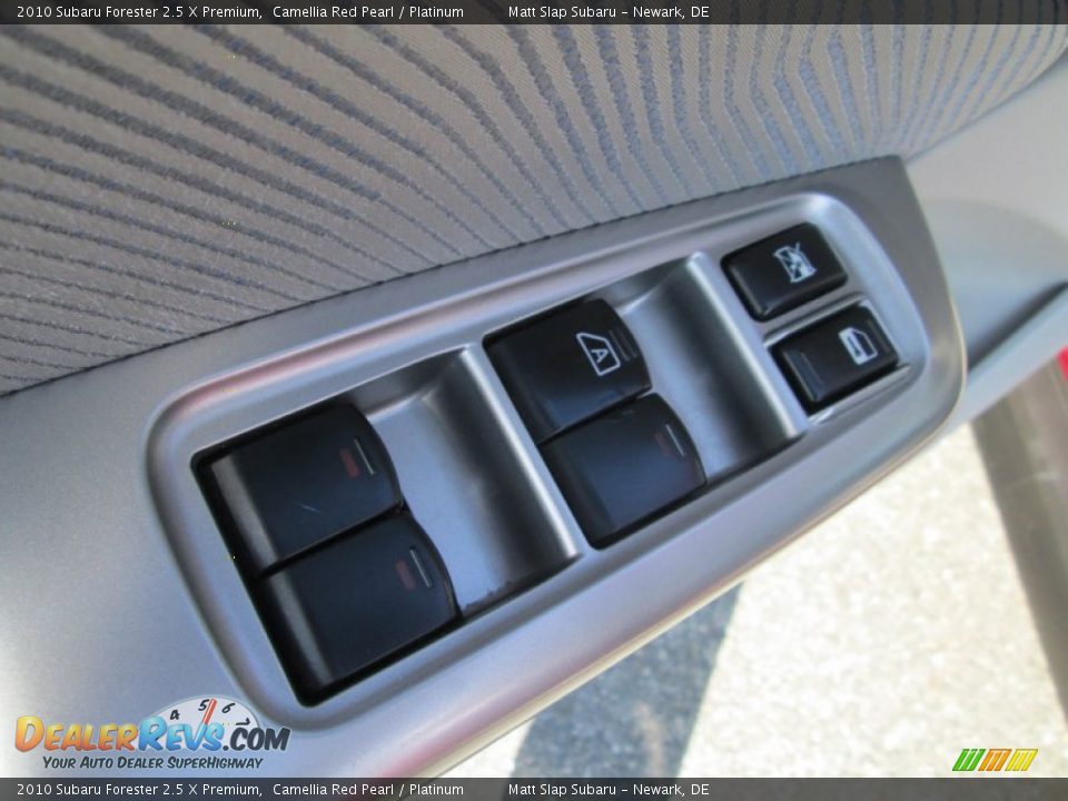 2010 Subaru Forester 2.5 X Premium Camellia Red Pearl / Platinum Photo #12