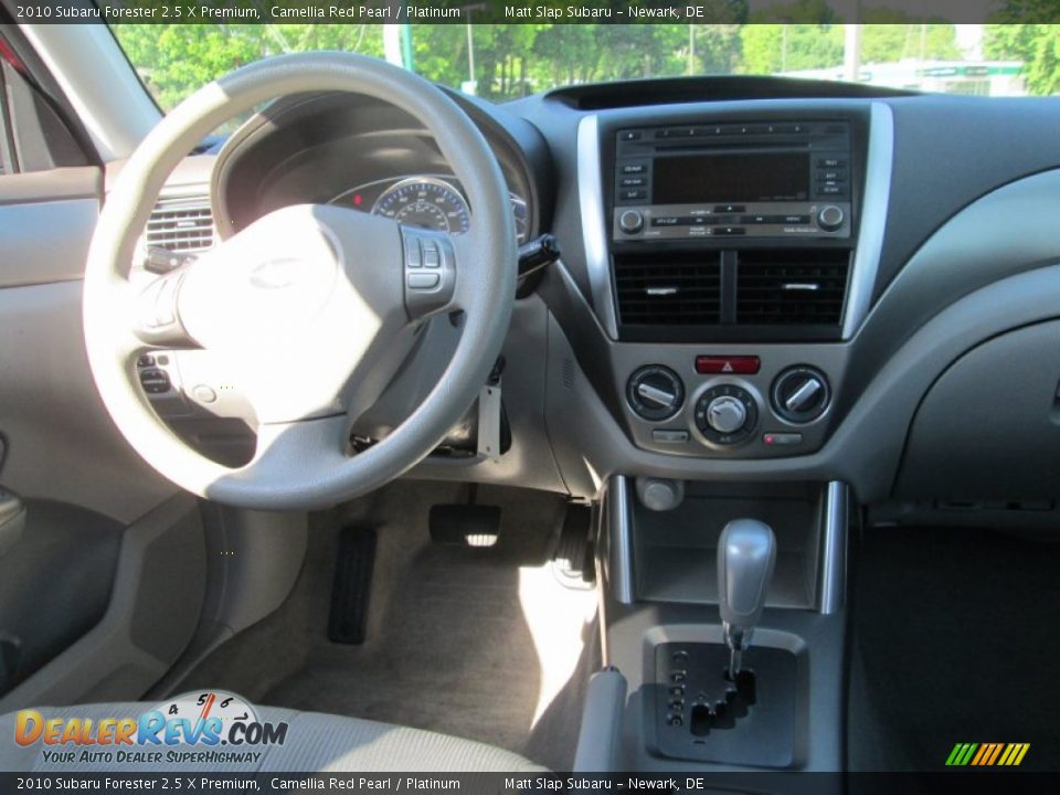 2010 Subaru Forester 2.5 X Premium Camellia Red Pearl / Platinum Photo #15