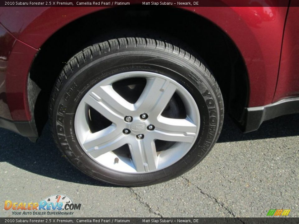 2010 Subaru Forester 2.5 X Premium Camellia Red Pearl / Platinum Photo #21