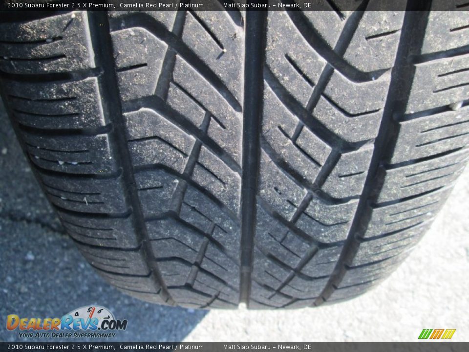 2010 Subaru Forester 2.5 X Premium Camellia Red Pearl / Platinum Photo #22