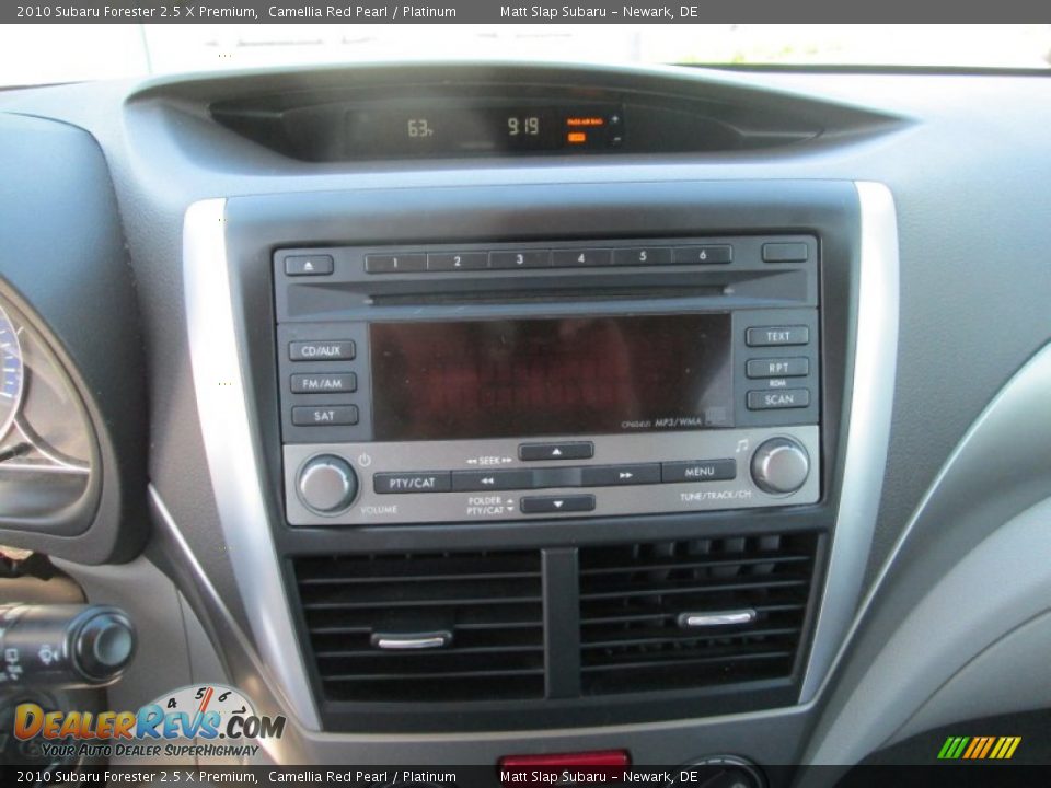2010 Subaru Forester 2.5 X Premium Camellia Red Pearl / Platinum Photo #24