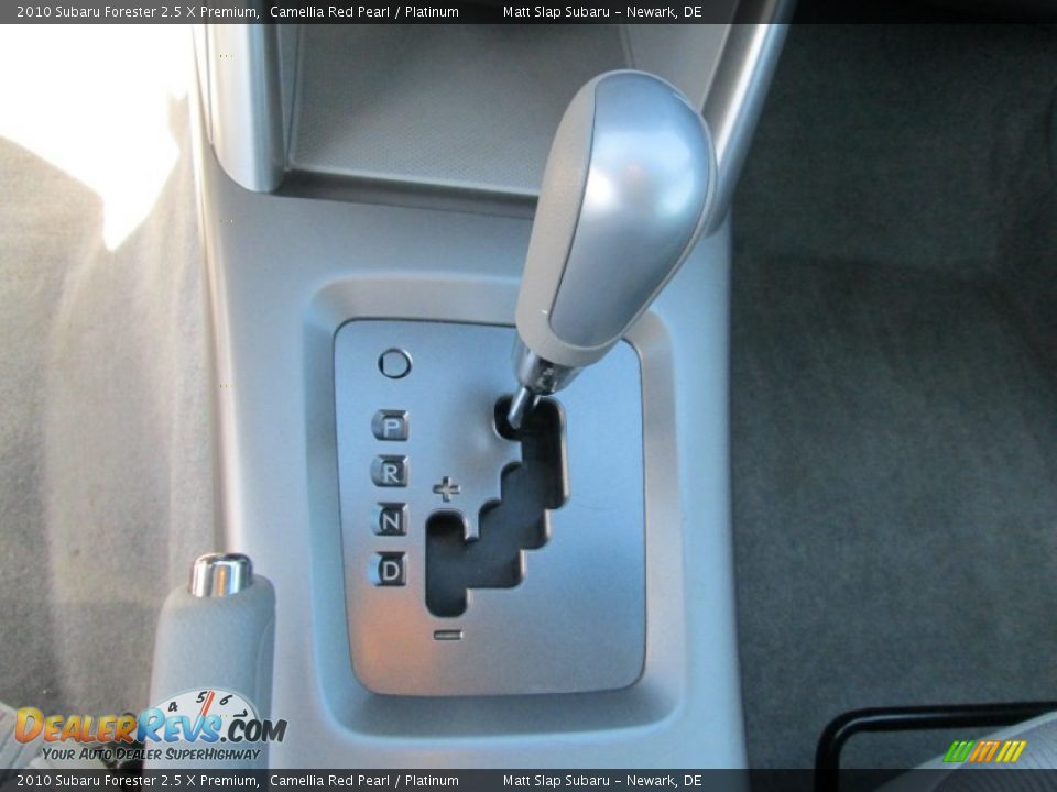 2010 Subaru Forester 2.5 X Premium Camellia Red Pearl / Platinum Photo #25