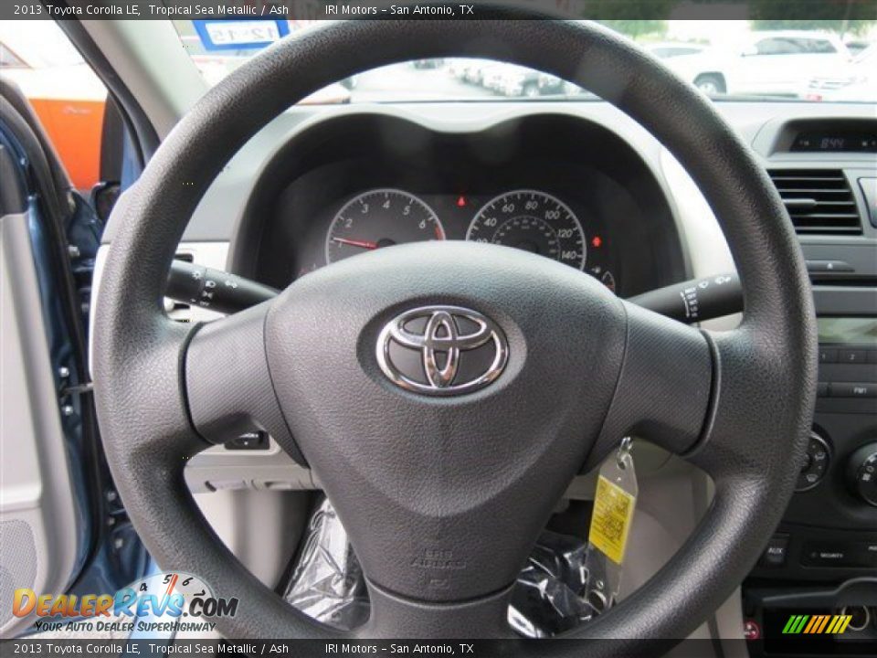 2013 Toyota Corolla LE Tropical Sea Metallic / Ash Photo #21