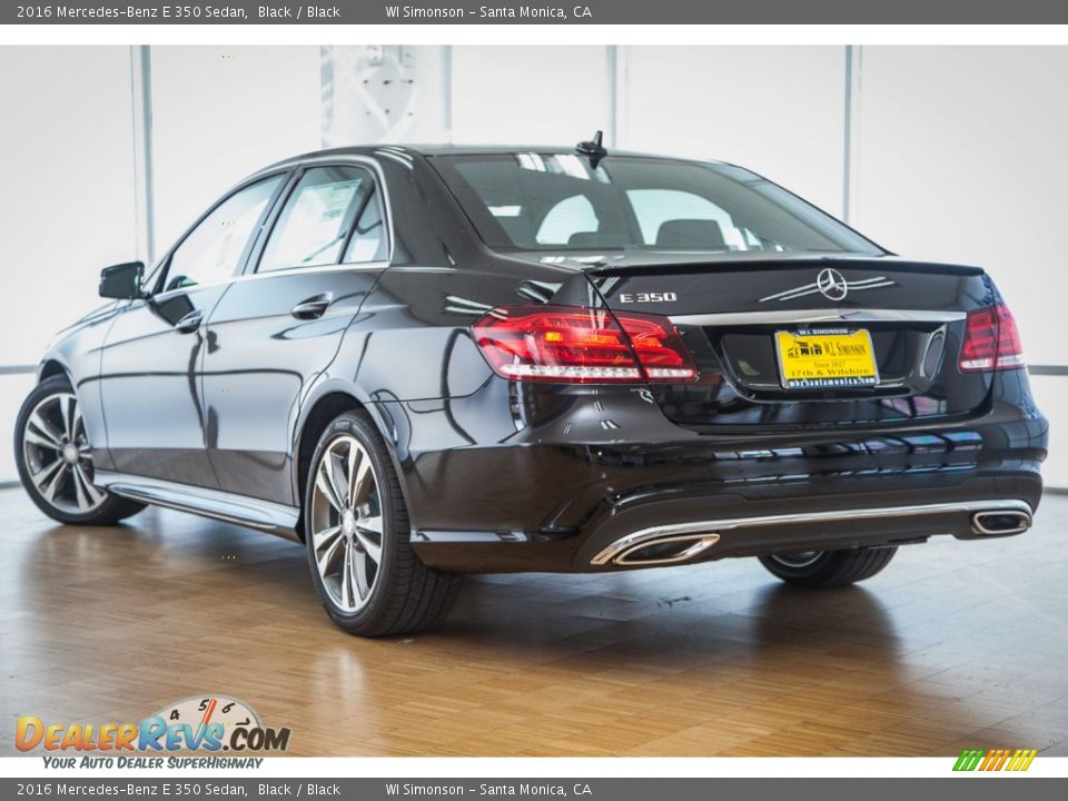 2016 Mercedes-Benz E 350 Sedan Black / Black Photo #3