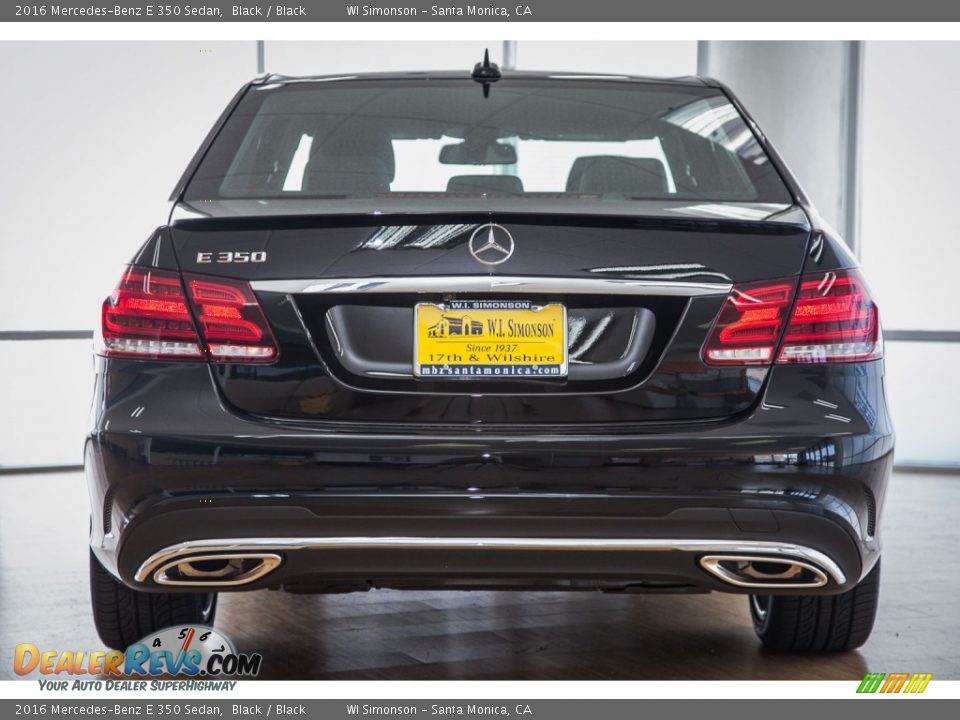 2016 Mercedes-Benz E 350 Sedan Black / Black Photo #4