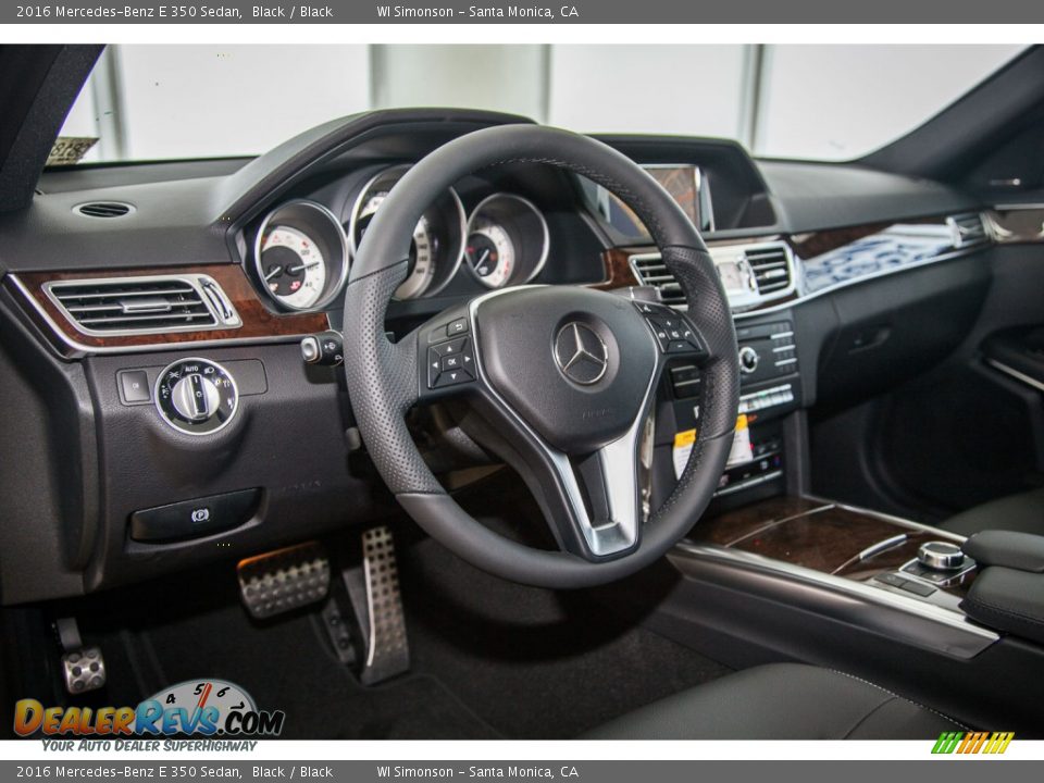 2016 Mercedes-Benz E 350 Sedan Black / Black Photo #6
