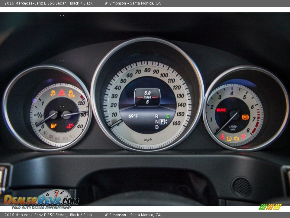 2016 Mercedes-Benz E 350 Sedan Gauges Photo #8