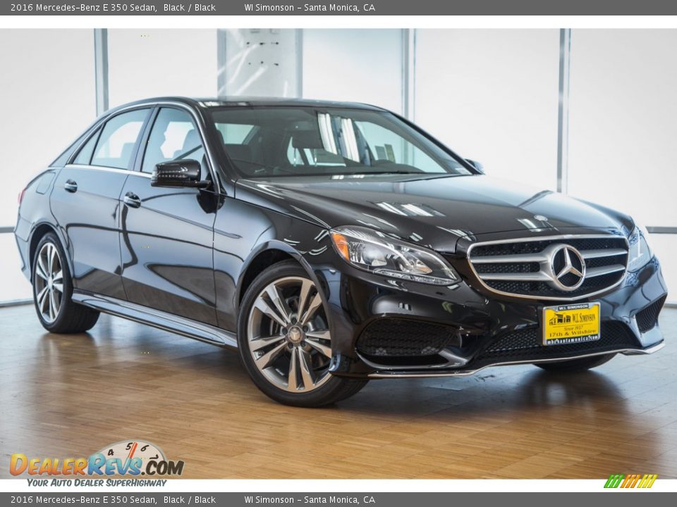 2016 Mercedes-Benz E 350 Sedan Black / Black Photo #12