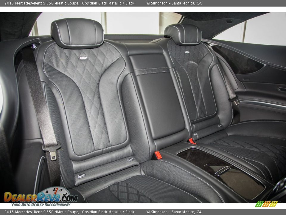 2015 Mercedes-Benz S 550 4Matic Coupe Obsidian Black Metallic / Black Photo #2