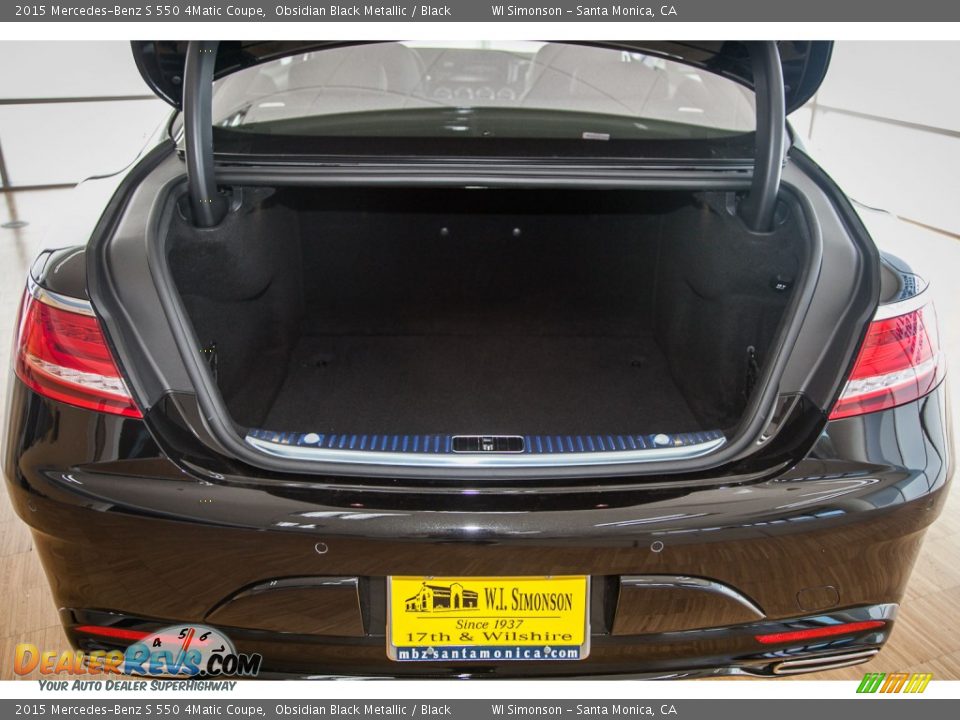 2015 Mercedes-Benz S 550 4Matic Coupe Obsidian Black Metallic / Black Photo #5