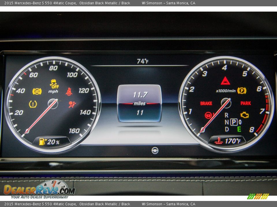 2015 Mercedes-Benz S 550 4Matic Coupe Obsidian Black Metallic / Black Photo #8