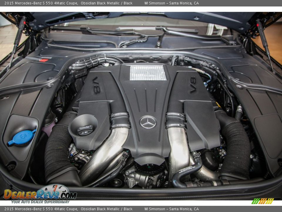 2015 Mercedes-Benz S 550 4Matic Coupe Obsidian Black Metallic / Black Photo #9