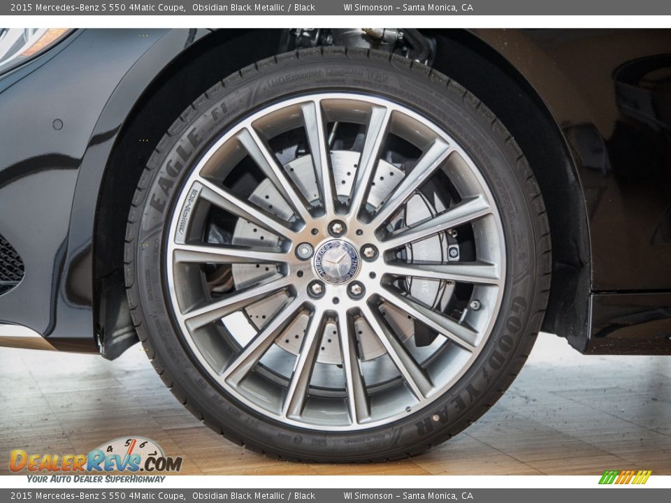 2015 Mercedes-Benz S 550 4Matic Coupe Obsidian Black Metallic / Black Photo #10