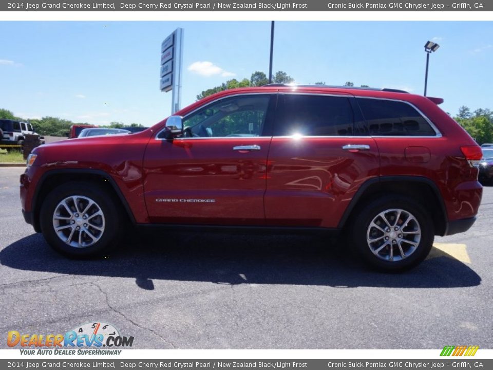 2014 Jeep Grand Cherokee Limited Deep Cherry Red Crystal Pearl / New Zealand Black/Light Frost Photo #4
