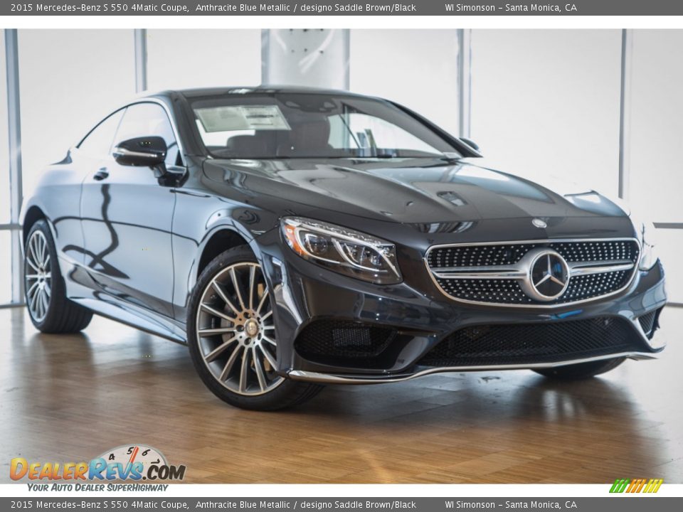 Front 3/4 View of 2015 Mercedes-Benz S 550 4Matic Coupe Photo #12