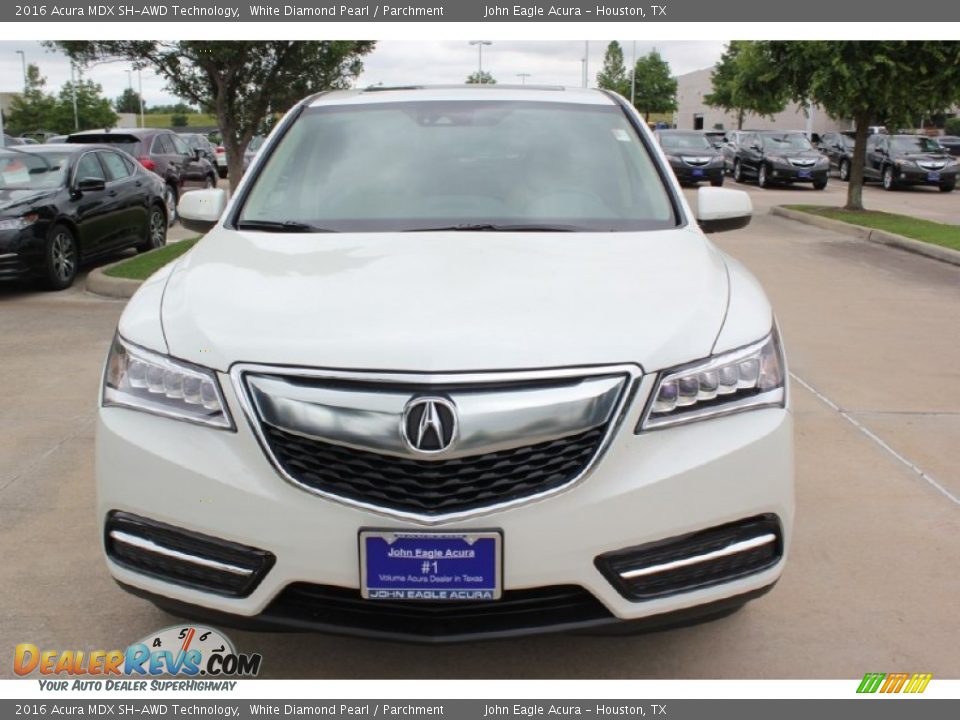 2016 Acura MDX SH-AWD Technology White Diamond Pearl / Parchment Photo #2