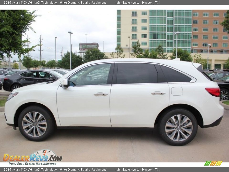 2016 Acura MDX SH-AWD Technology White Diamond Pearl / Parchment Photo #4