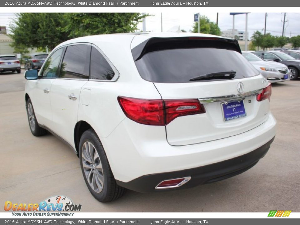2016 Acura MDX SH-AWD Technology White Diamond Pearl / Parchment Photo #5