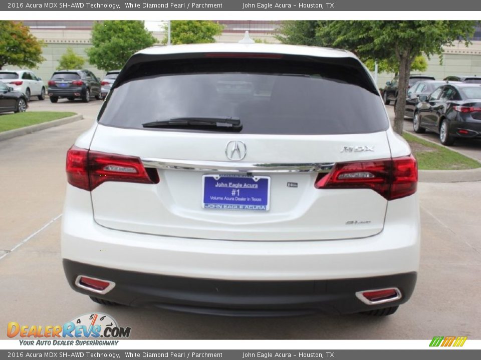 2016 Acura MDX SH-AWD Technology White Diamond Pearl / Parchment Photo #6