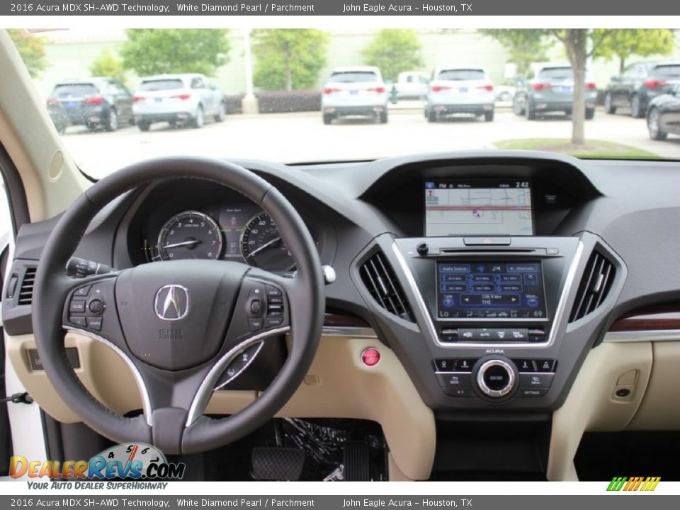 2016 Acura MDX SH-AWD Technology White Diamond Pearl / Parchment Photo #9