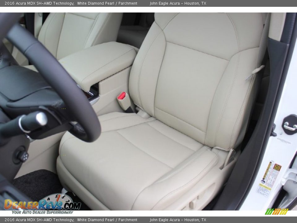 2016 Acura MDX SH-AWD Technology White Diamond Pearl / Parchment Photo #13