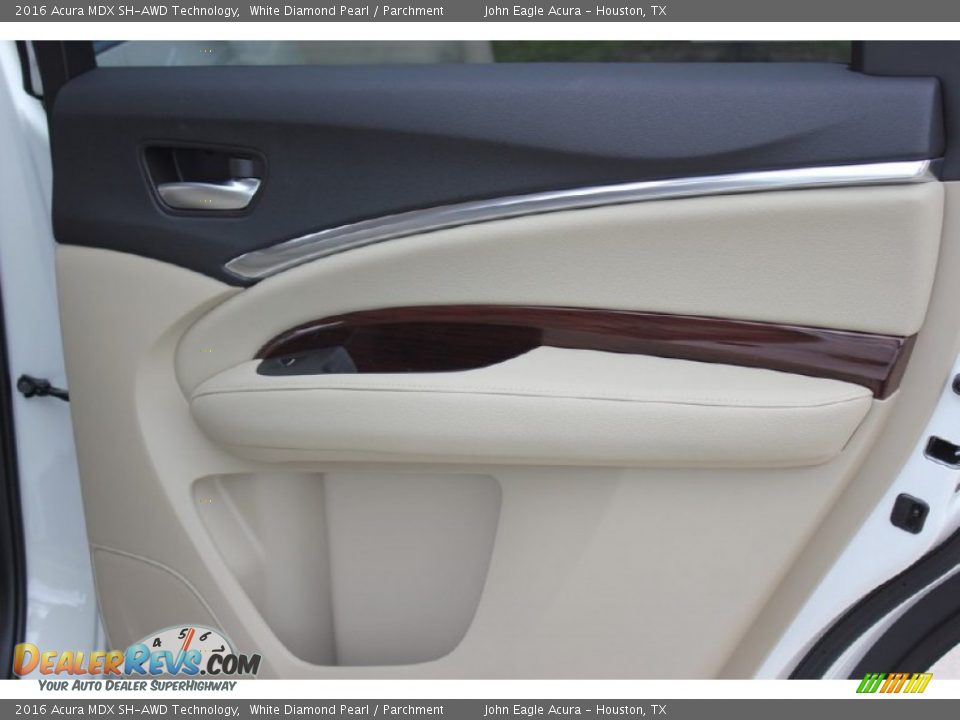 2016 Acura MDX SH-AWD Technology White Diamond Pearl / Parchment Photo #21