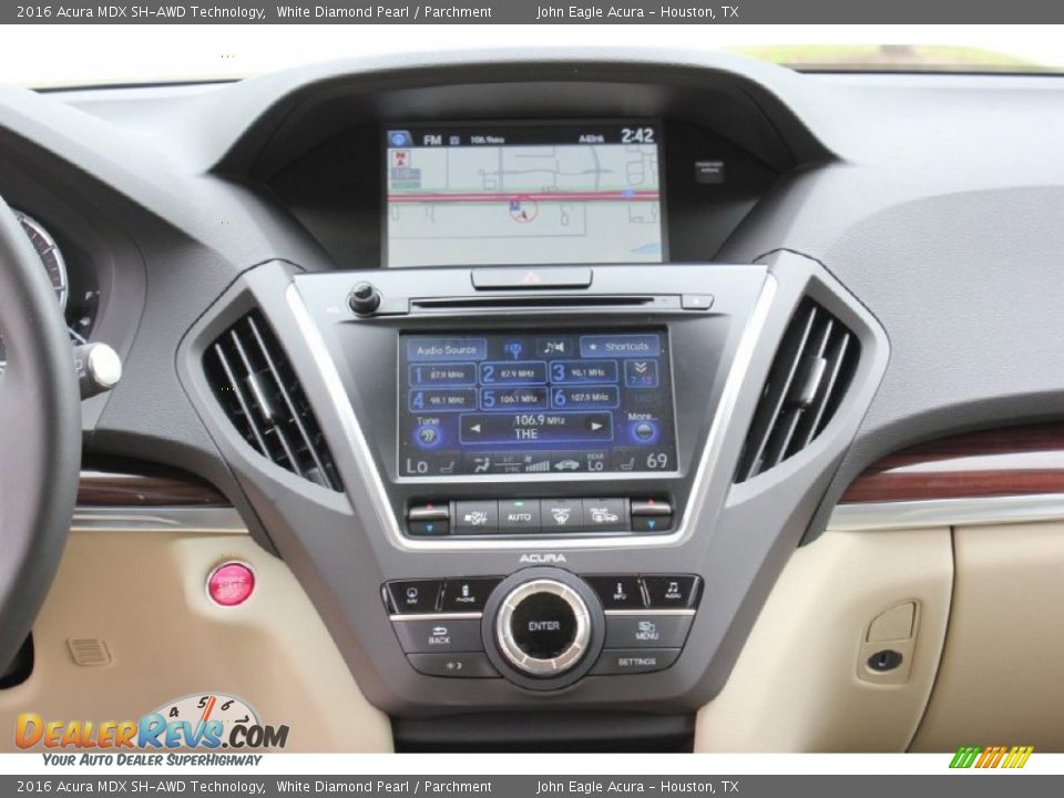2016 Acura MDX SH-AWD Technology White Diamond Pearl / Parchment Photo #28