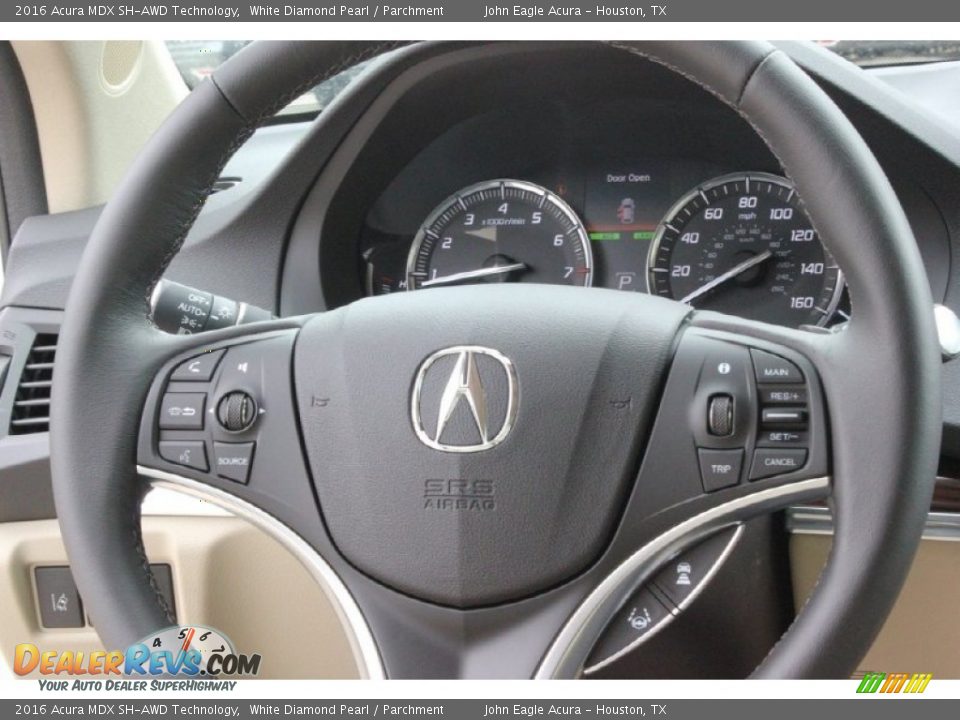 2016 Acura MDX SH-AWD Technology White Diamond Pearl / Parchment Photo #31