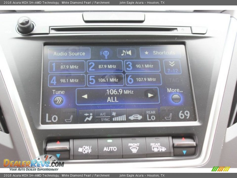 2016 Acura MDX SH-AWD Technology White Diamond Pearl / Parchment Photo #34