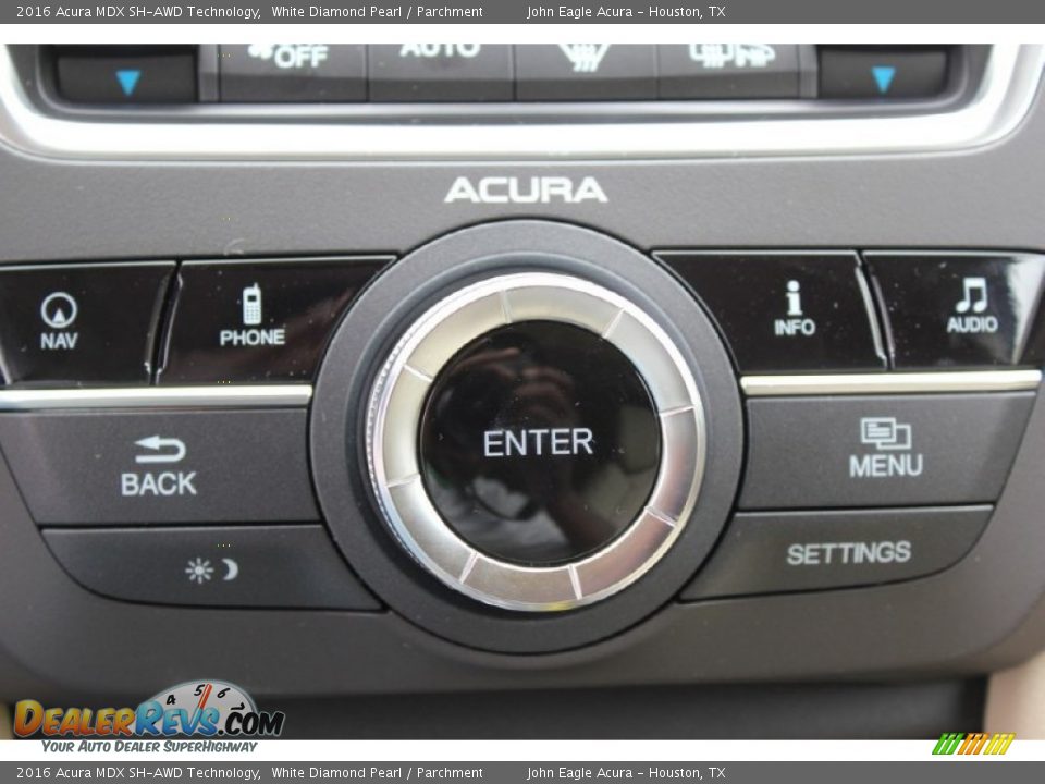 2016 Acura MDX SH-AWD Technology White Diamond Pearl / Parchment Photo #35