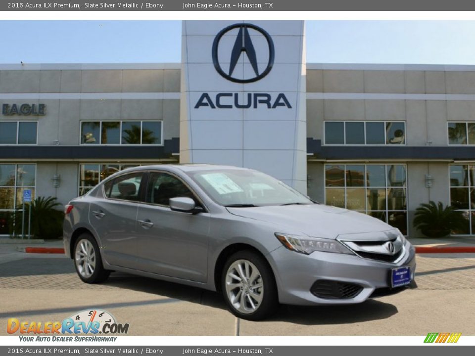 2016 Acura ILX Premium Slate Silver Metallic / Ebony Photo #1