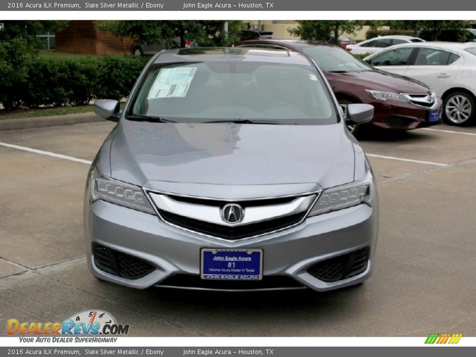 2016 Acura ILX Premium Slate Silver Metallic / Ebony Photo #2