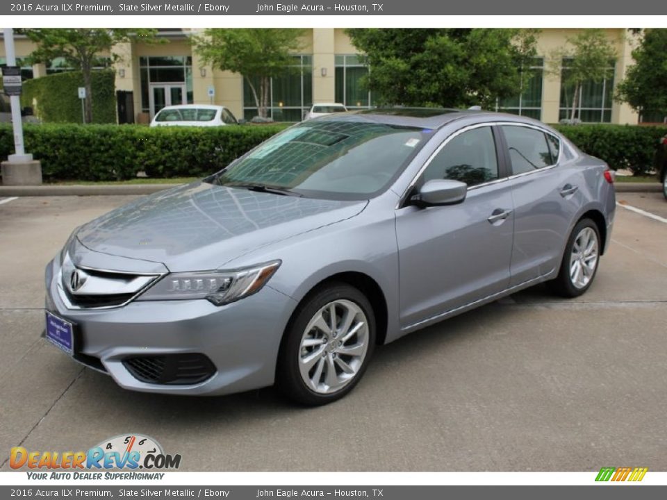 2016 Acura ILX Premium Slate Silver Metallic / Ebony Photo #3